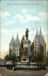 Pioneer Monument Salt Lake City, UT Postcard Postcard
