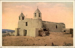 The Old Church Isleta, NM Postcard Postcard