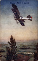 Birdseye View of Sling Postcard