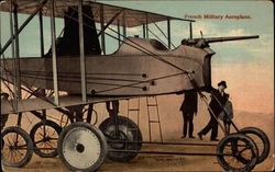 French military aeroplane Postcard