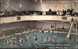 The Plunge in Bath House Postcard