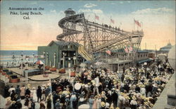 Amusements on the Pike Postcard