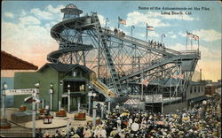 Amusement park on the Pike Postcard