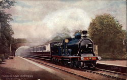 Highland Express, Caledonian Rly Postcard