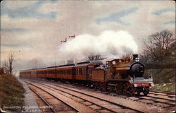 Brighton Pullman Limited LB&SC Rly Trains, Railroad Postcard Postcard