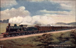 Ostend-Brussels Express Postcard
