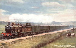 Paris-Calais Express. Northern Railway of France Postcard Postcard