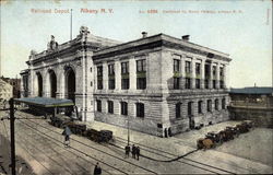 Railroad Depot Postcard