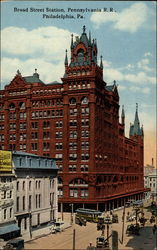 Broad Street Station, Pennsylvania R. R Philadelphia, PA Postcard Postcard