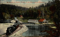 The Station at Natural Bridge in the Mountains of Kentucky Postcard