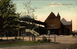 Railway Station Postcard