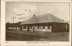 Railroad station Postcard