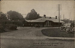 P.R.R. Station-Market St Williamsport, PA Postcard Postcard