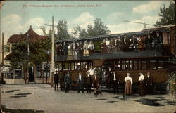 The Pullman Session Car at Celoron, Chautauqua Lake Postcard