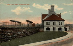 The B & O Railway Depot Youngstown, OH Postcard Postcard