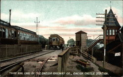 Third rail cars of the Oneida Railway Co Postcard