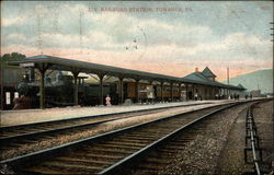 L.V. Railroad Station Postcard