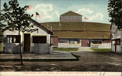 Candy Stand at Belt Line Station and the old Bostock Building Postcard
