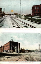 Boston and Maine R. R. Station and Post Office Saco, ME Postcard Postcard