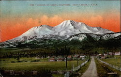 Sunrise, Shasta Route S.P.R.R Postcard