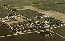 Aerial View of Prinsburg, June 1971 Postcard