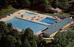 Outdoor Swimming Pool, Indiana University Bloomington, IN Postcard Postcard
