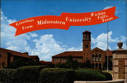 Greetings from Midwestern University Postcard