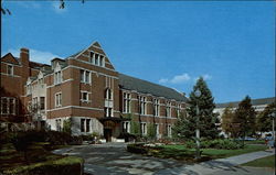 The University of Michigan League South Entrance Postcard