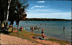 Lake Margrethe Grayling, MI Postcard Postcard