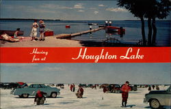 Houghton Lake Michigan Postcard Postcard