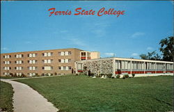 Frank Johnson Hall, Ferris State College Big Rapids, MI Postcard Postcard