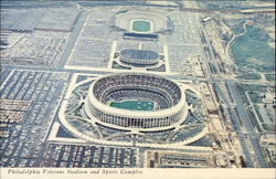 Philadelphia Veterans Stadium and Sports Complex Pennsylvania Postcard Postcard