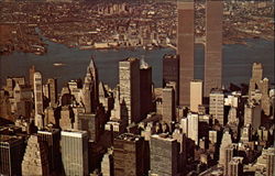 Lower Manhattan and the Financial District Postcard