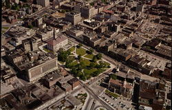 Aerial View of Downtown Postcard