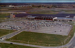 Hancock Municipal Airport from the Air Postcard