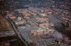 Aerial View of U.C.L.A. Campus Westwood, CA Postcard Postcard