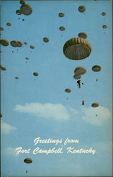 Mass Jump Fort Campbell, KY Postcard Postcard