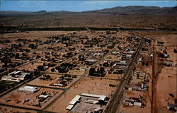 Parker, Arizona, from the air Postcard Postcard