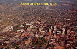 Aerial of Raleigh, N.C Postcard