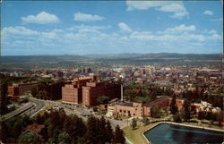 Birdseye view Spokane, WA Postcard Postcard