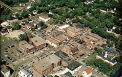 Part of the business center of Aroostook County's Shire Town Postcard