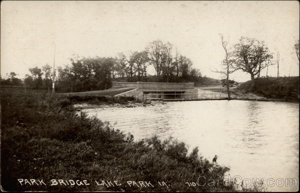 Park Bridge Lake Park Iowa