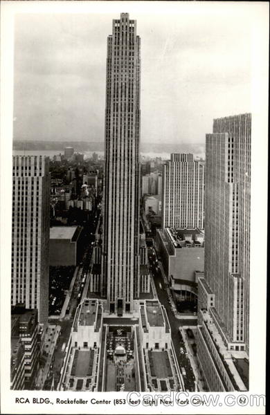 RCA Building, Rockefeller Center (853 feet high) New York