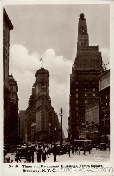Times and paramount Buildings, Time Square, Broadway New York