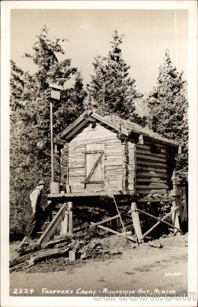 Trapper's cache, Richardson Hwy Delta Junction Alaska