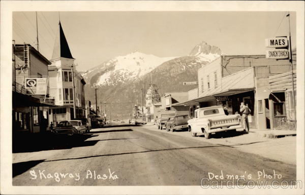 View of Town Street Skagway Alaska