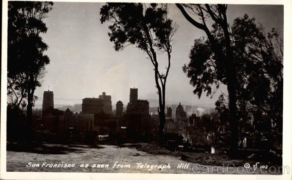 View from Telegraph Hill San Francisco California