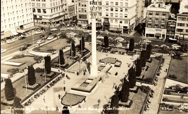 Union Square - Four Story Underground Garage San Francisco California