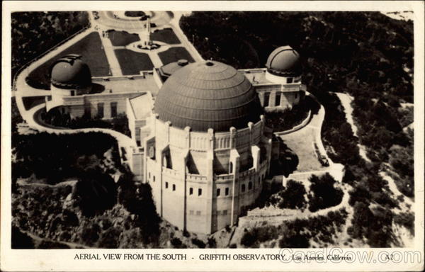 Aerial View from the South - Griffith Observatory Los Angeles California
