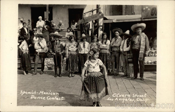 Spanish-Mexican Dance Contest, Olvera Street Los Angeles California